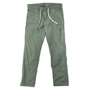 Vuori Womens Ripstop Drawstring Pants Army Green Size Large Cropped Capri Cotton